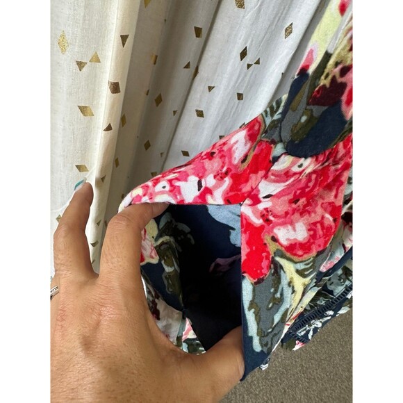 Lulus Mink Pink Nothing Like the Wild Surplice Floral Print Romper Playsuit S - Picture 8 of 10